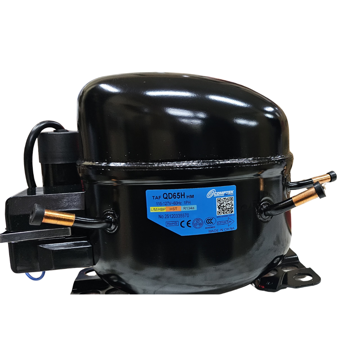 Şerbetmatik Soğutma Kompresörü - QD65H & QD75H 1/6 HP Limonata ve Ayran Makinesi Orijinal Motoru (Tekli Modeller İçin Uygundur)